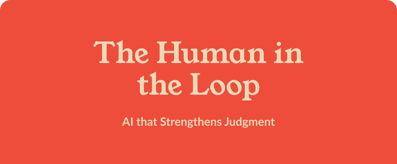The Human in the Loop
